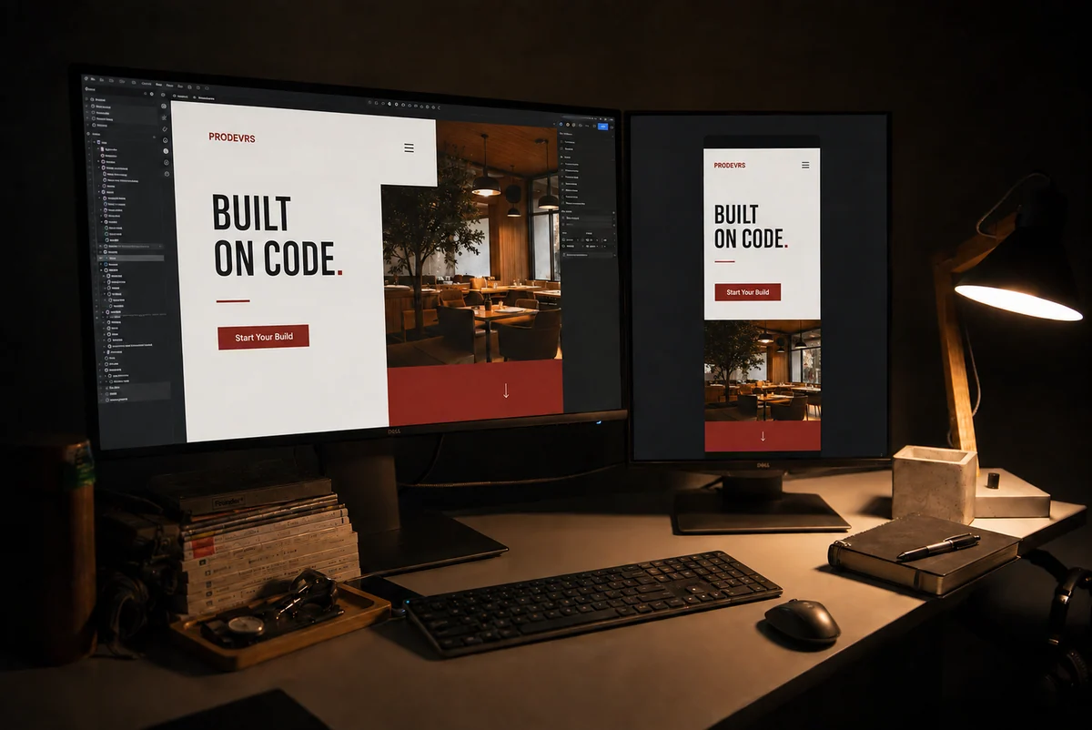 Professional web design workstation
